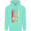 22nd Birthday 22 Year Old Level Up Gamming Mens 80% Cotton Hoodie Peppermint