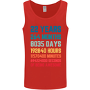22nd Birthday 22 Year Old Mens Vest Tank Top Red
