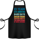 23rd Birthday 23 Year Old Cotton Apron 100% Organic Black