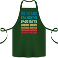 23rd Birthday 23 Year Old Cotton Apron 100% Organic Forest Green