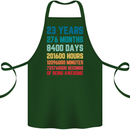 23rd Birthday 23 Year Old Cotton Apron 100% Organic Forest Green