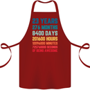23rd Birthday 23 Year Old Cotton Apron 100% Organic Maroon