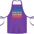 23rd Birthday 23 Year Old Cotton Apron 100% Organic Purple