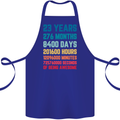 23rd Birthday 23 Year Old Cotton Apron 100% Organic Royal Blue