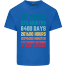 23rd Birthday 23 Year Old Mens Cotton T-Shirt Tee Top Royal Blue