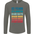 23rd Birthday 23 Year Old Mens Long Sleeve T-Shirt Charcoal