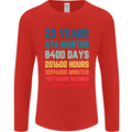 23rd Birthday 23 Year Old Mens Long Sleeve T-Shirt Red