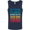 23rd Birthday 23 Year Old Mens Vest Tank Top Navy Blue