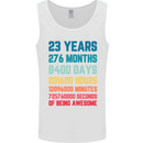 23rd Birthday 23 Year Old Mens Vest Tank Top White