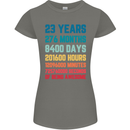23rd Birthday 23 Year Old Womens Petite Cut T-Shirt Charcoal