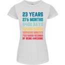 23rd Birthday 23 Year Old Womens Petite Cut T-Shirt White