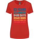 23rd Birthday 23 Year Old Womens Wider Cut T-Shirt Red