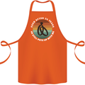 24 Year Wedding Anniversary 24th Marriage Cotton Apron 100% Organic Orange