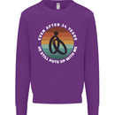 24 Year Wedding Anniversary 24th Marriage Mens Sweatshirt Jumper Purple
