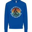 24 Year Wedding Anniversary 24th Marriage Mens Sweatshirt Jumper Royal Blue