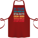 24th Birthday 24 Year Old Cotton Apron 100% Organic Maroon