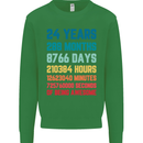 24th Birthday 24 Year Old Mens Sweatshirt Jumper Irish Green