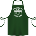 25 Year Wedding Anniversary 25th Funny Wife Cotton Apron 100% Organic Forest Green