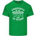 25 Year Wedding Anniversary 25th Funny Wife Mens Cotton T-Shirt Tee Top Irish Green