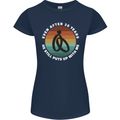 26 Year Wedding Anniversary 26th Marriage Womens Petite Cut T-Shirt Navy Blue