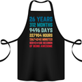 26th Birthday 26 Year Old Cotton Apron 100% Organic Black