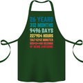 26th Birthday 26 Year Old Cotton Apron 100% Organic Forest Green