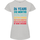 26th Birthday 26 Year Old Womens Petite Cut T-Shirt Sports Grey