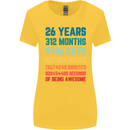 26th Birthday 26 Year Old Womens Wider Cut T-Shirt Yellow