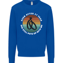 27 Year Wedding Anniversary 27th Marriage Mens Sweatshirt Jumper Royal Blue