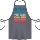 27th Birthday 27 Year Old Cotton Apron 100% Organic Steel