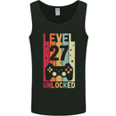 27th Birthday 27 Year Old Level Up Gamming Mens Vest Tank Top Black
