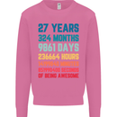 27th Birthday 27 Year Old Mens Sweatshirt Jumper Azalea