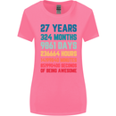 27th Birthday 27 Year Old Womens Wider Cut T-Shirt Azalea