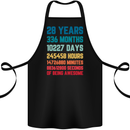 28th Birthday 28 Year Old Cotton Apron 100% Organic Black