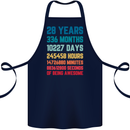 28th Birthday 28 Year Old Cotton Apron 100% Organic Navy Blue