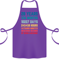 28th Birthday 28 Year Old Cotton Apron 100% Organic Purple