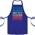 28th Birthday 28 Year Old Cotton Apron 100% Organic Royal Blue
