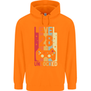28th Birthday 28 Year Old Level Up Gamming Mens 80% Cotton Hoodie Orange