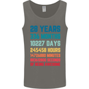 28th Birthday 28 Year Old Mens Vest Tank Top Charcoal