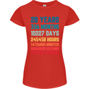 28th Birthday 28 Year Old Womens Petite Cut T-Shirt Red