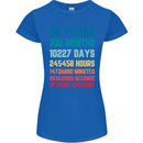 28th Birthday 28 Year Old Womens Petite Cut T-Shirt Royal Blue