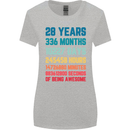 28th Birthday 28 Year Old Womens Wider Cut T-Shirt Sports Grey
