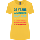 28th Birthday 28 Year Old Womens Wider Cut T-Shirt Yellow