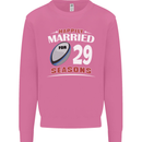 29 Year Wedding Anniversary 29th Rugby Mens Sweatshirt Jumper Azalea