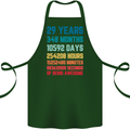 29th Birthday 29 Year Old Cotton Apron 100% Organic Forest Green