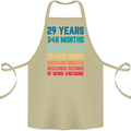 29th Birthday 29 Year Old Cotton Apron 100% Organic Khaki