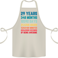 29th Birthday 29 Year Old Cotton Apron 100% Organic Natural