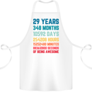 29th Birthday 29 Year Old Cotton Apron 100% Organic White