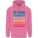 29th Birthday 29 Year Old Mens 80% Cotton Hoodie Azelea