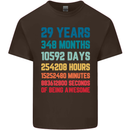 29th Birthday 29 Year Old Mens Cotton T-Shirt Tee Top Dark Chocolate